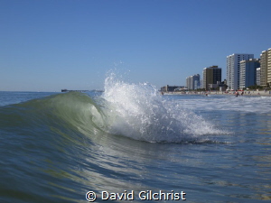 Wave along the Grand Strand, Myrtle Beach, South Carolina by David Gilchrist 